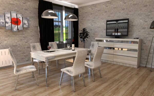 Bahiut Vajillero Tempo Max 1.80 X 1.02. Puertas Con Pistones