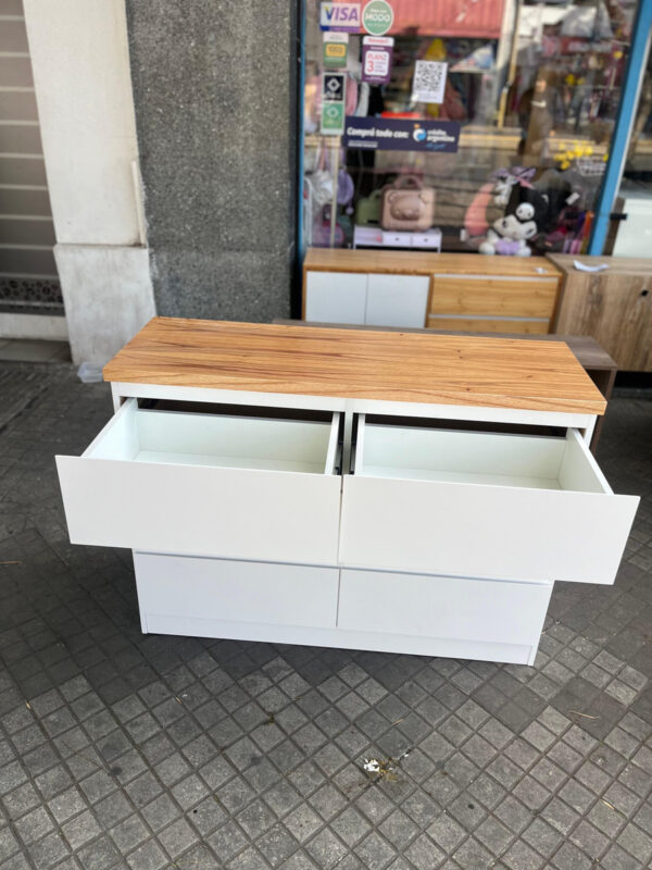 Comoda Chiffonier Cajonera- 8 Cajones- Laqueado Tapa Paraiso