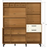 Kit De Cocina 175 Cm- 8 Puertas. 2 Cajones 595.0001 Casa Mia
