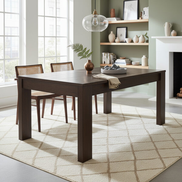 Mesa Cocina Comedor Fija 180 X 90- Patas Melamina. Capri