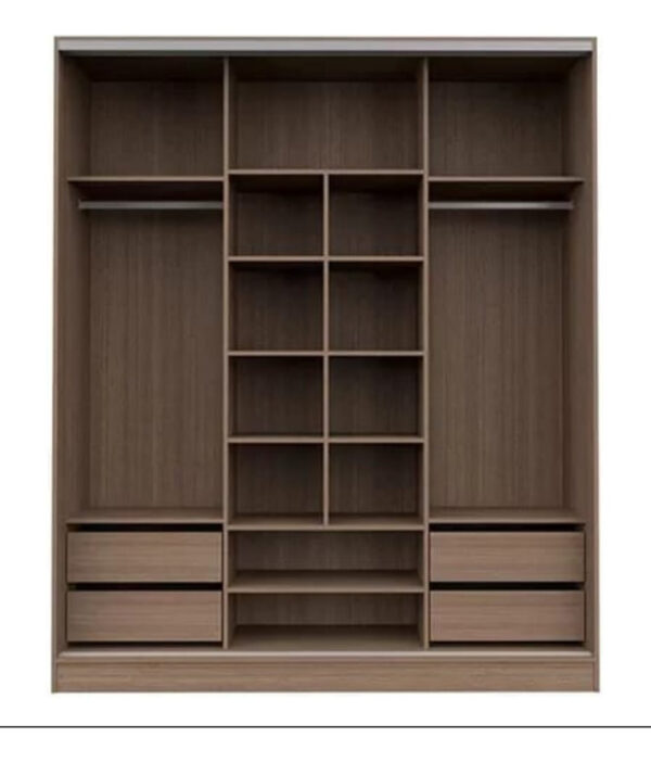 Ropero Placard 3 Puertas, 4 Cajones Nature 182 X 219 X 60