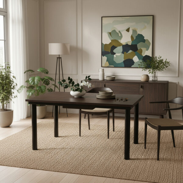 Mesa Cocina. Trampa 120 A 160 X 0,80. Melamina. Base Caño