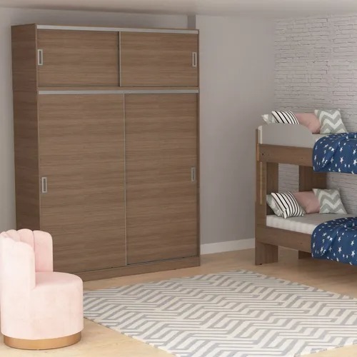 Placard 1,80 Mts. 2 Puertas Corredizas Con Baulera. Dakar