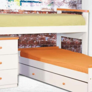 Cucheta Rinconera Lucia Con Carro- Chiffonier. Mdf Laqueado