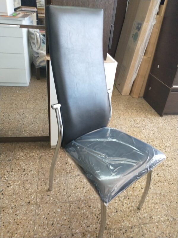 Combo Cocina Comedor Mesa 1.40 + 6 Sillas Cromada Praga