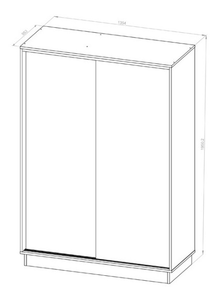 Ropero Placard Organizador- 2 Ptas Corred. 2 Caj. Pe-135