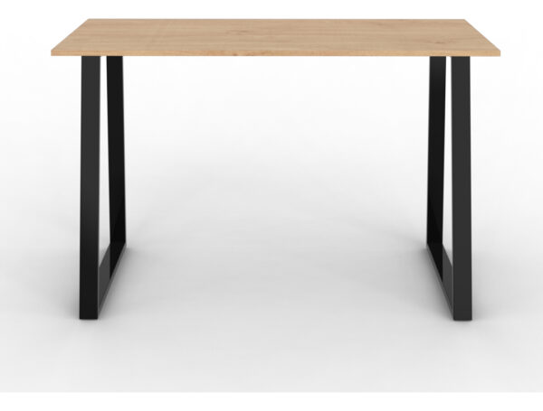 Escritorio Para Oficina Moderno Madera Melamina 120cm Hogar Habitacion Niños Adultos Roble Kendal Patas Negras Home Office Ems120 Dielfe