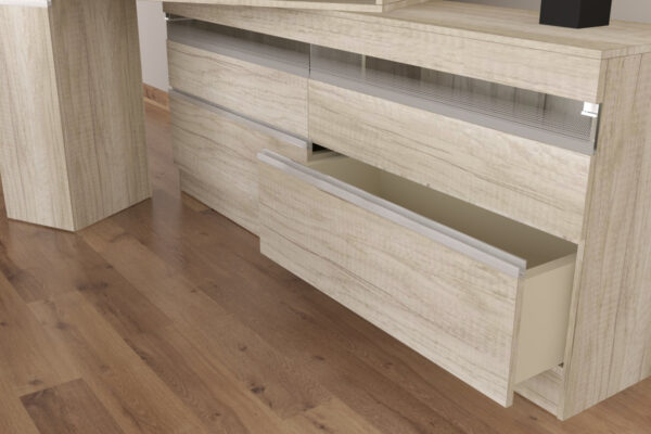 D_676618-MLA72165370899_102023-F.jpg Bahiut Vajillero Organizador Tempo 2 Caj- 2 Puertas- 180 Cm