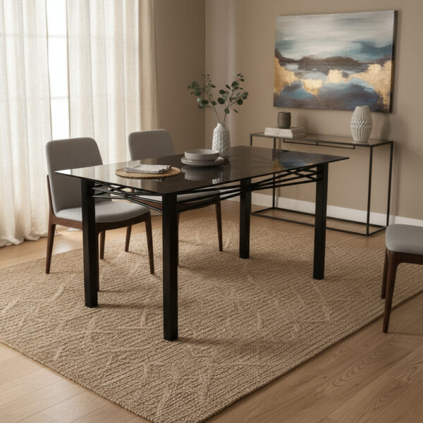 D_676678-MLA92914468812_092025-F.jpg Mesa Cocina Comedor Cristal- Vidrio 160 X 80. Base Caño 3