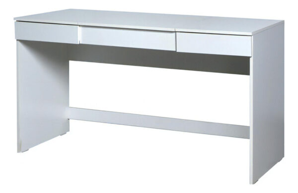 D_676914-MLU75164655287_032024-F.jpg Escritorio Con Espejo Maquillador 2 Cajones Ricchezze Mesina Color Blanco