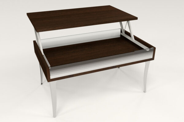 D_676990-MLA72165743097_102023-F.jpg Mesa De Living Luar- Elevable- Patas Cromadas- 90 X 56