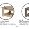 Mesa Ratona De Living Genova. Melamina- 82 X 42 X 55