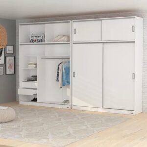 Placard 1,80 Mts. 2 Puertas Corredizas Con Baulera. Dakar