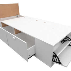 Base Box 1 Plaza 1.00 X 2.00- 2 Caj. 1 Baul, Zapatero- 57029