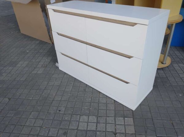 Comoda Chiffonier Laqueada Con 6 Cajones Duna- 110-80-38