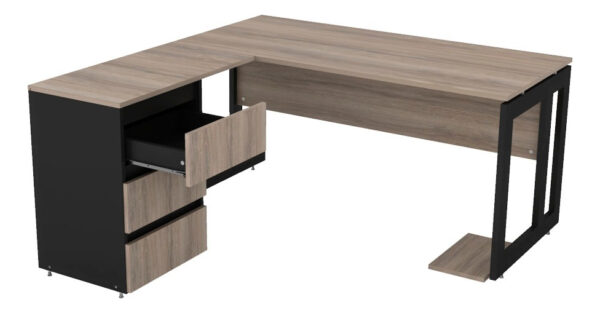 Escritorio Gamer Piro 150x70 Cm 7912-7303 3 Cajones