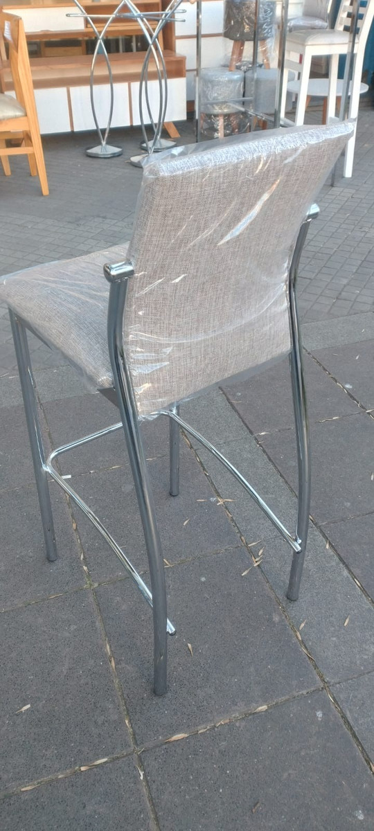 D_683480-MLA87205412793_072025-F.jpg Banqueta Taburete Praga. Caño Cromado. Tapizadas En Cuerina