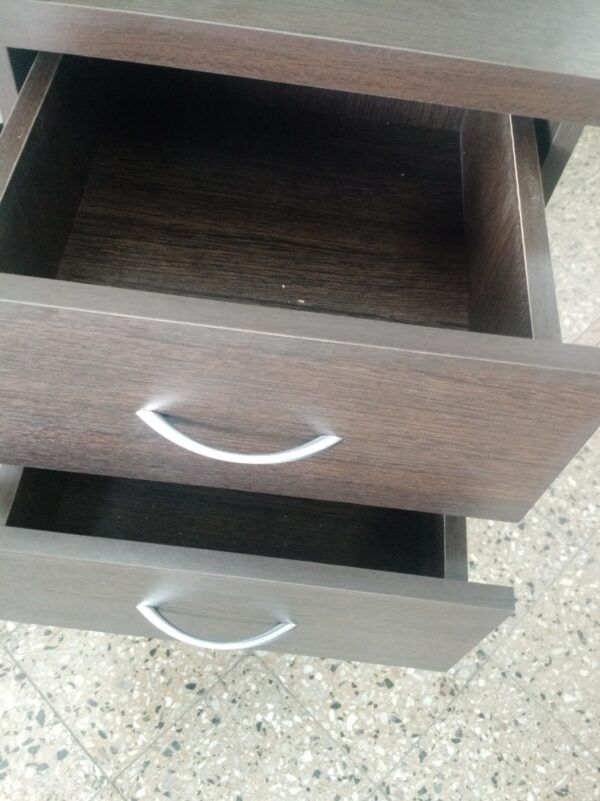 Mesa De Luz Para Sommier- 2 Cajones- 1 Espacio- Melamina