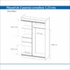 Placard Ropero 2 Puertas Corredizas 1.23- 1.93- 0.52 Dpc 123