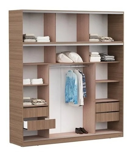 D_687113-MLA51952939385_102022-F.jpg Placard 2,20 Mts. 3 Puertas Corredizas Con Baulera. Dakar