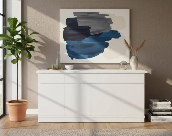 Bahiut Vajillero Melamina 1.80 X 0.90 4 Puertas 3 Cajones