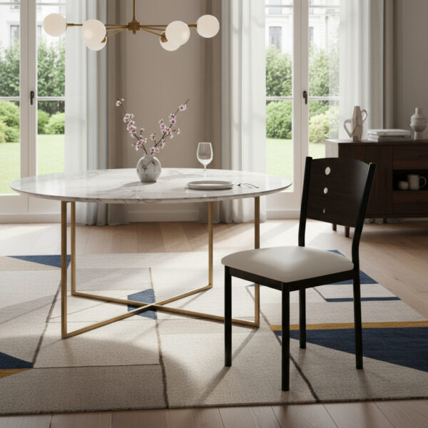 Juego 6 Sillas Delta De Caño Reforzado C- Respaldo De Madera