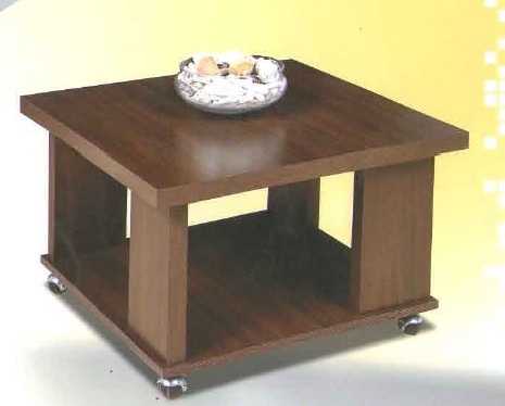 Mesa Ratona De Centro Living. Melamina. Cuadrada. Cod. 3008