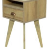 Mesa De Luz 1 Cajon- Estante Con Patas 70- 40-40- Cod. 558