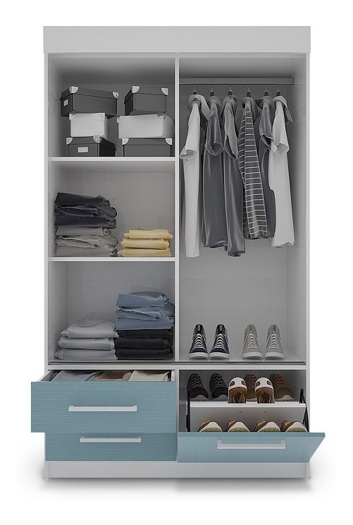 D_696313-MLA31588915962_072019-F.jpg Ropero Placard 2 Ptas Corredizas. 2 Caj. Ext. 1 Zapat Dj102