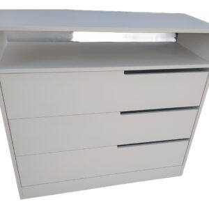 Comoda Chiffoniers 3 Cajones. Estante. Laqueado- Gala