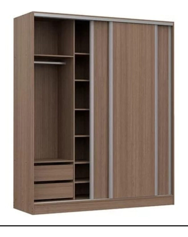 Ropero Placard 3 Puertas, 4 Cajones Nature 182 X 219 X 60