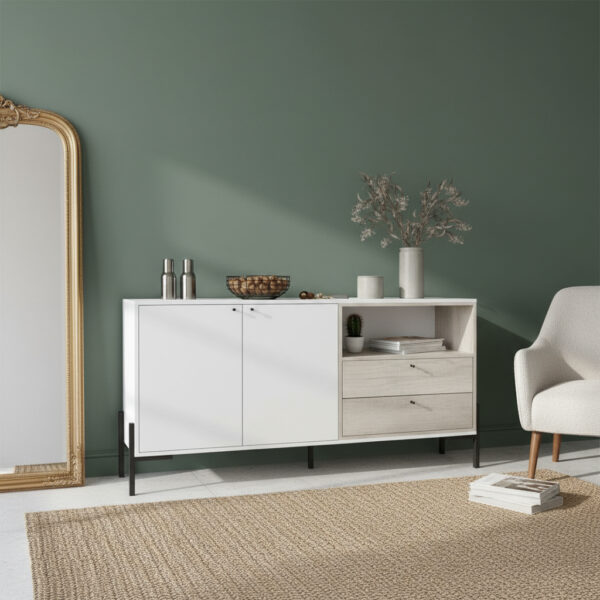 Bahiut Aparador Vajillero 2 Puertas, 2 Cajones- Cod. 4253