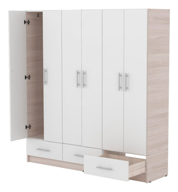 Placard Ropero 6 Puertas, 3 Caj. 1.70- 1.80- 0.47 Dpb 170