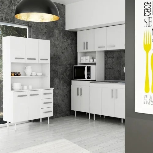 Aparador Kit De Cocina Triplo 5 Ptas 3 Caj 171 X 90 Cd 10104