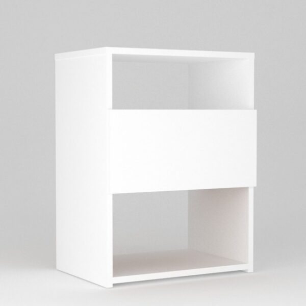 Espectacular Mesa De Luz 1 Cajon C- Correderas- 1 Espacio