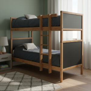 Cama Cucheta 1 Plaza. Pino Macizo. De France