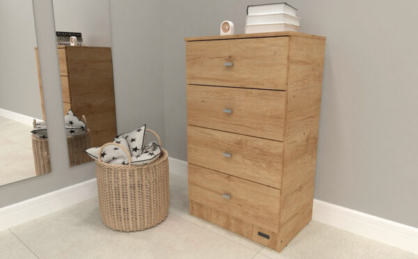 Cajonera Chifonier Comoda 4 Cajones Dakar Zero. Cod. 56867