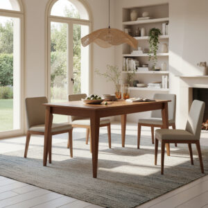 Mesa Cocina Comedor Escandinava. 150 X 90- Pino Lustrado