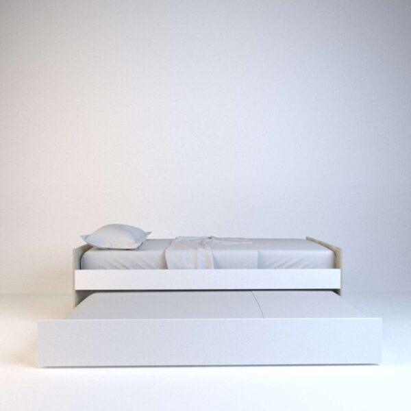 Cama 1 Plaza 0.80 Mts. Con Marinera. Melamina. Dolfin