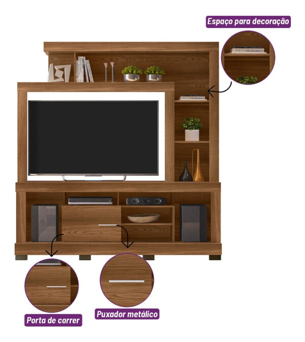 Modular Rack P- Tv- Led Hasta 55 . 180 Cm Ancho Ipanema