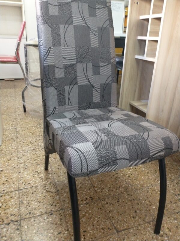 Juego De 6 Sillas- Tapizadas Chenille- Sofia- Caño 1