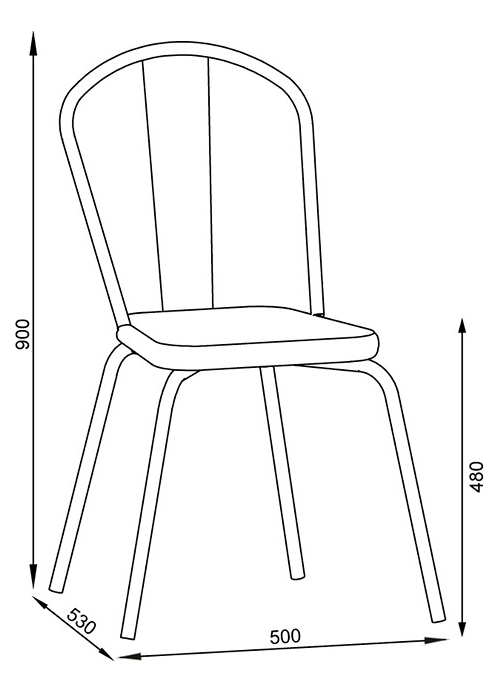 Juego De 6 Sillas De Cocina De Caño Madison Smd 2018