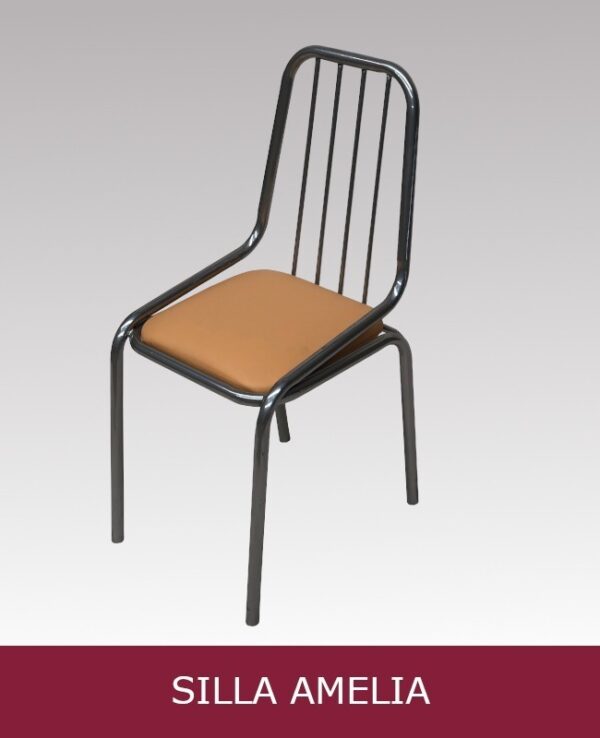 Sillas De Caño 1 Pulgadas- Respaldo De Caño- Amelia