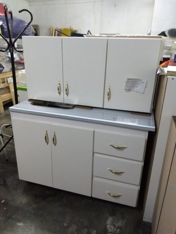 D_705609-MLA32198746772_092019-F.jpg Oferta Bajo Mesada + Alacena 1.20 Mts. Con Mesada Acero Inox