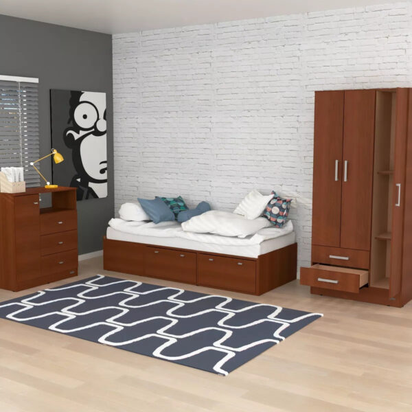 Cajonera Comoda 3 Cajones + 1 Puerta Dakar Zero. Cod. 56865