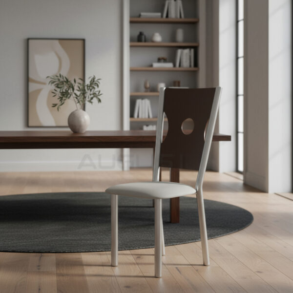 Sillas Caño Reforzado Respaldo Alto Madera- Paris