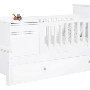 Cama Cuna Funcional Laqueada Elegante - Con Carro Cama- 801