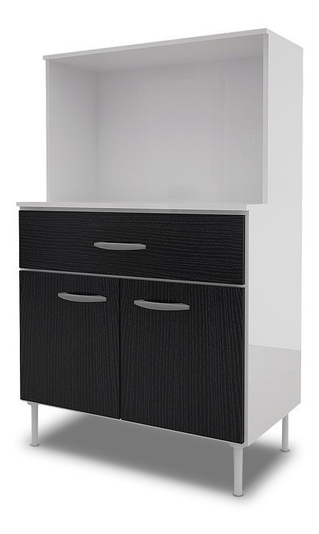 Mueble Bajo Para Microondas 2 Puertas 1 Cajon Dl 630 Blanco