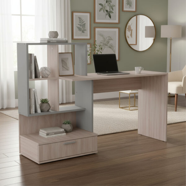 Escritorio Organizador Con Un Cajon. 150 X 132 X 45- Oes 105