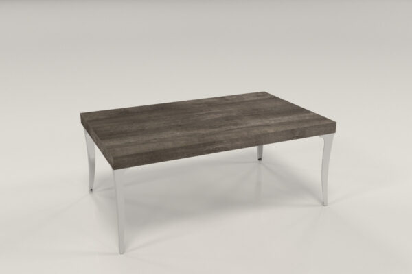 Mesa De Living Luar- Fija- Patas Cromadas- 90 X 56